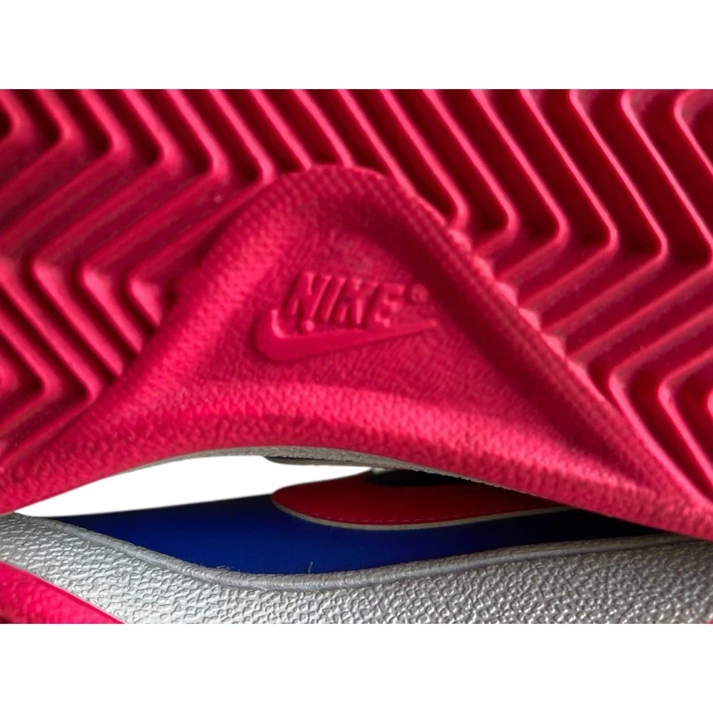 Nike Court Majestic Sneakers Womens Size 7 Neon Blue‎ Pink Hickies No Tie Laces